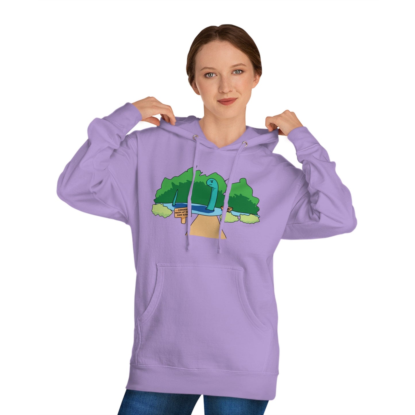 Loch Ness Lavender Hooded Sweatshirt