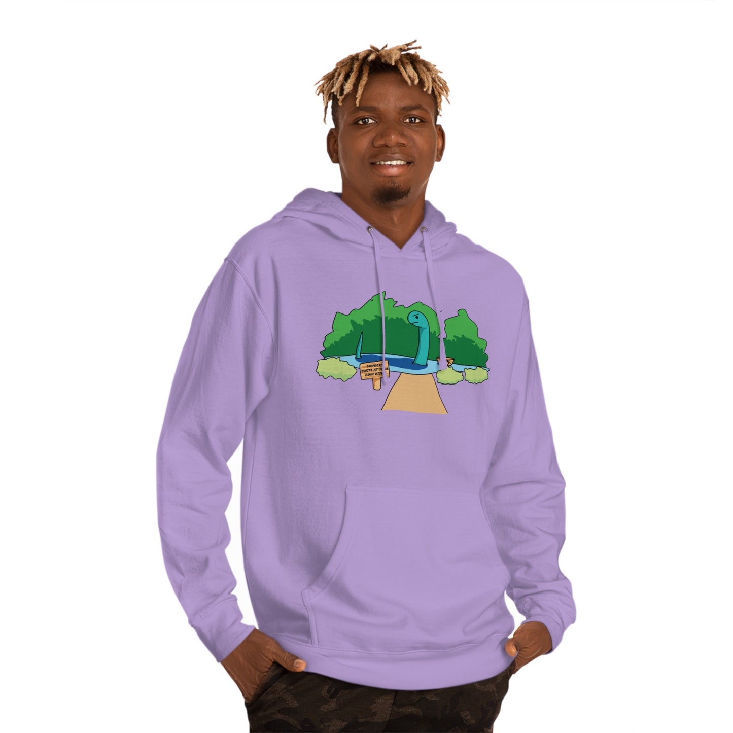 Loch Ness Lavender Hooded Sweatshirt