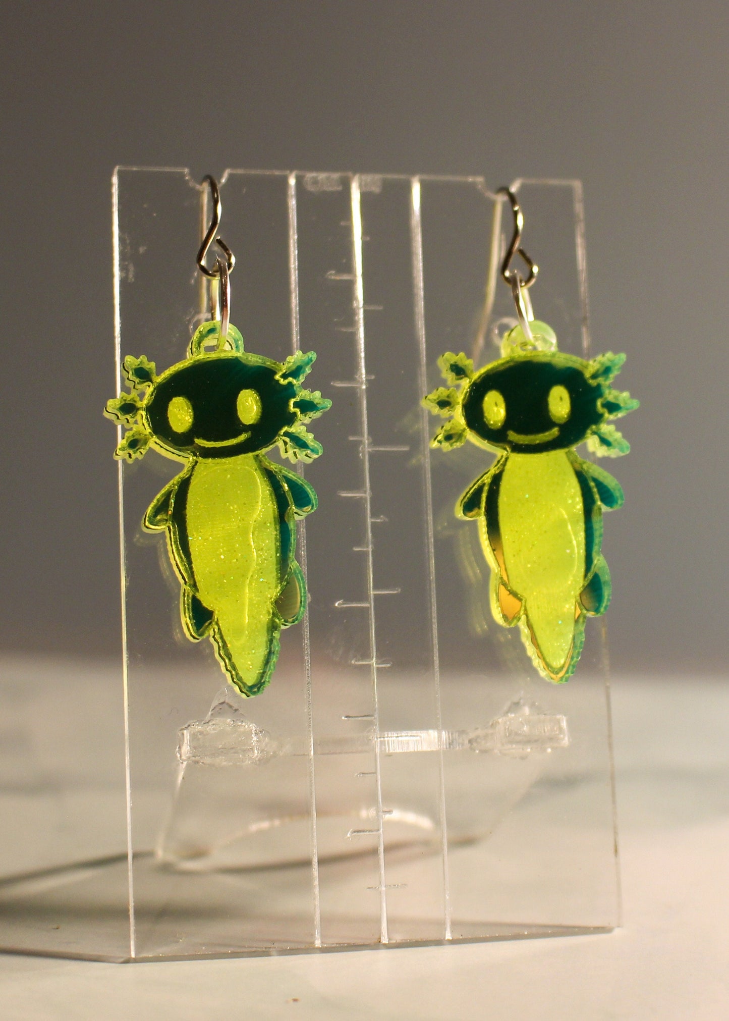 Axolotl Mirror Acrylic Pierced Earrin