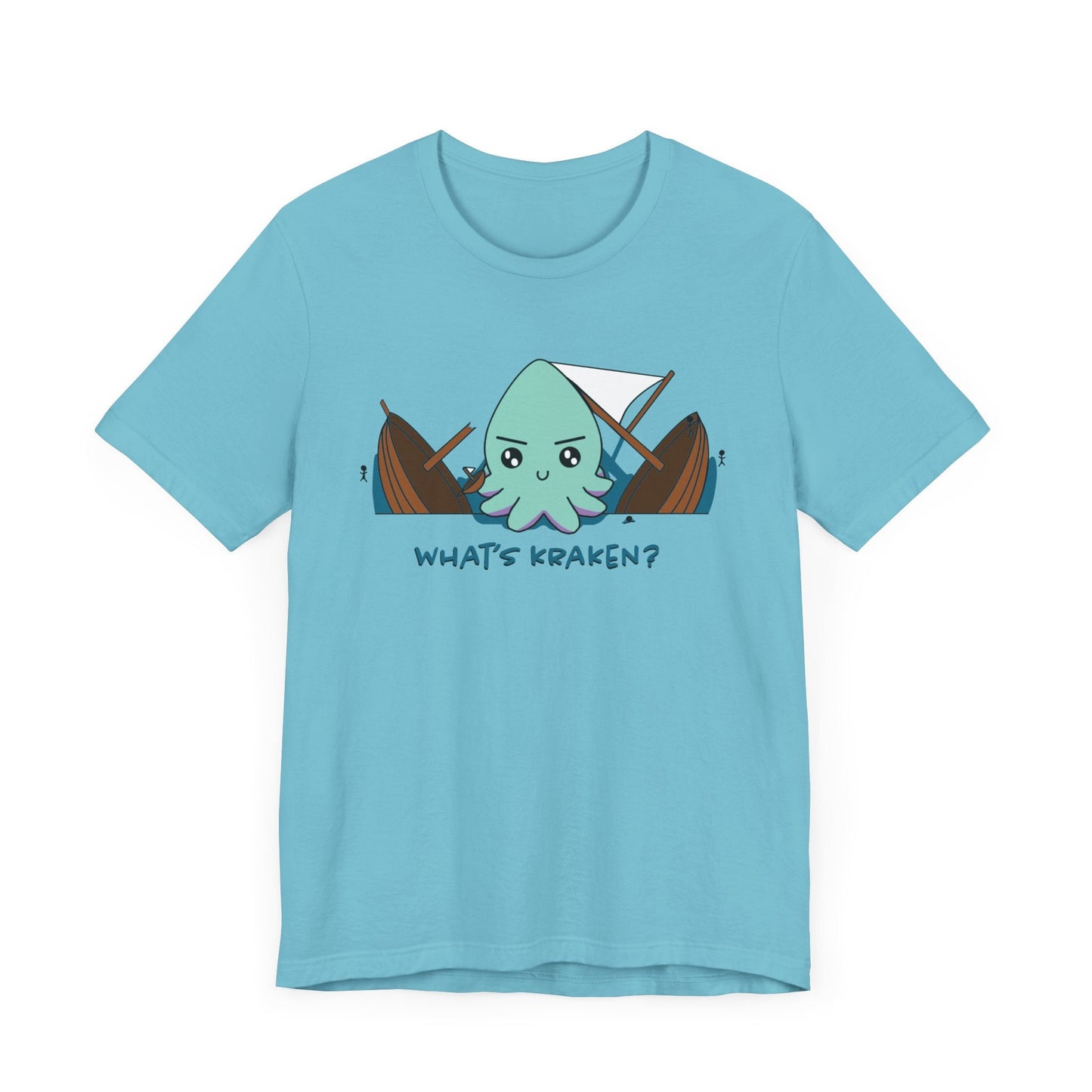 What's Kraken? Turquoise Unisex Jersey Short Sleeve Tee